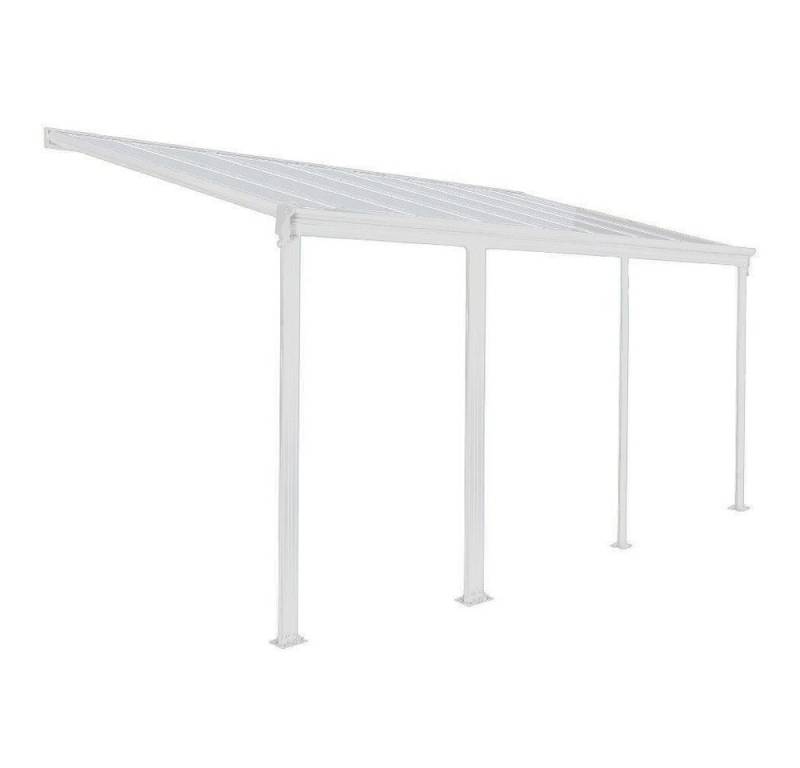 HOME DELUXE Terrassendach Terrassenüberdachung SOLIS Weiß, BxT: 618.00x303.00 cm, (inkl. Hohlkammerplatten, Montagematererial), Wintergartendach Verandaüberdachung Vordach von HOME DELUXE