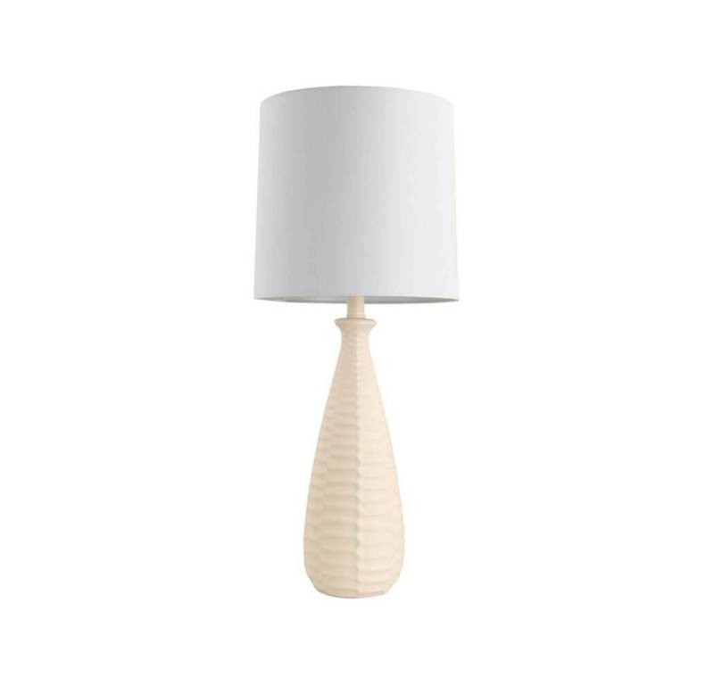 HOME DELUXE Tischleuchte Leuchte MELVA mit Stoffschirm, E27, Angenehmes Licht, Tischlampe, Schreibtischlampe, Nachttischlampe von HOME DELUXE