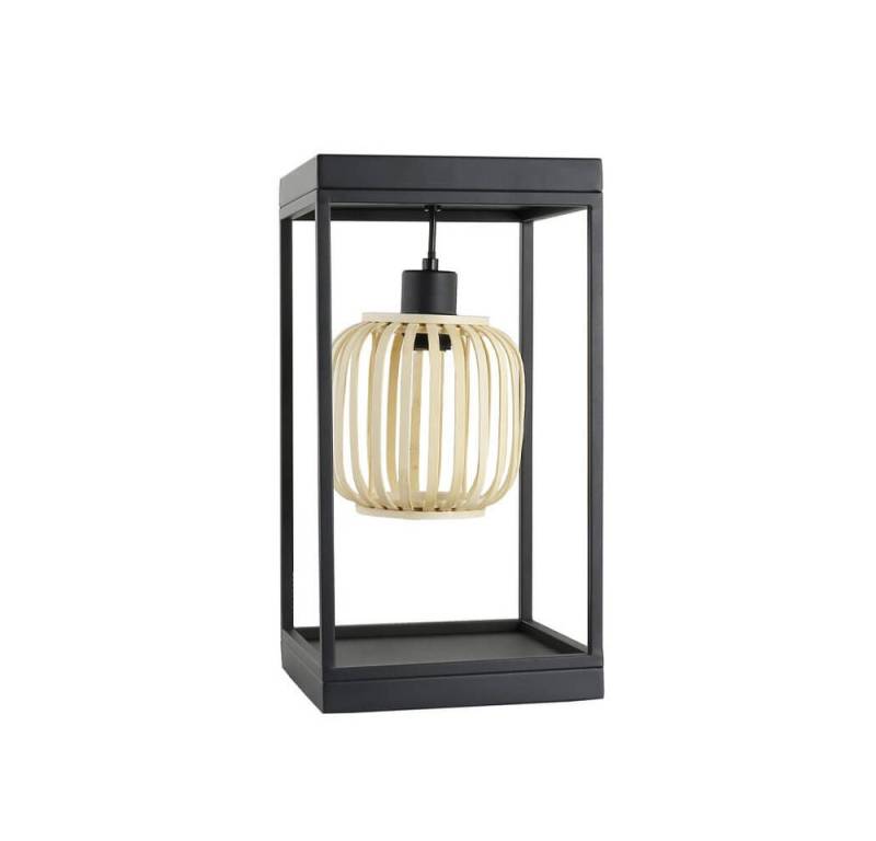 HOME DELUXE Tischleuchte Leuchte ZITA - 22 x 22 x 42 cm, E27, eckiger Aluminiumrahmen, Schreibtischlampe, Tischlampe von HOME DELUXE