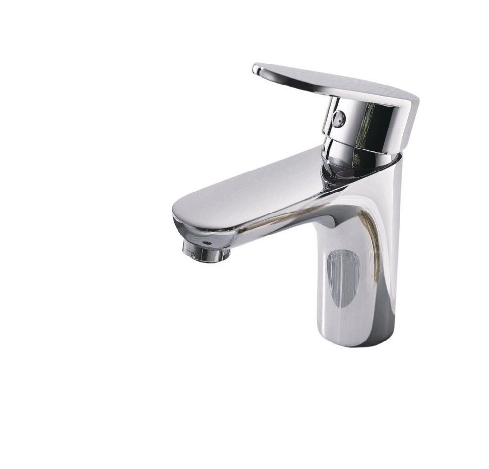 HOME DELUXE Waschtischarmatur RADIANT - Chrome 14,5 x 3,5 x 10,5 cm (inkl. Armatur & Flexschlauch) Wasserhahn, Badarmatur, Waschbeckenarmatur von HOME DELUXE