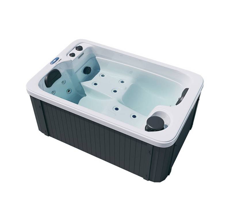 HOME DELUXE Whirlpool HORIZON - 175 x 115 cm, (1-tlg), für 2 Personen, Heizung und Massage, 15 Düsen, Outdoor Whirlpool von HOME DELUXE