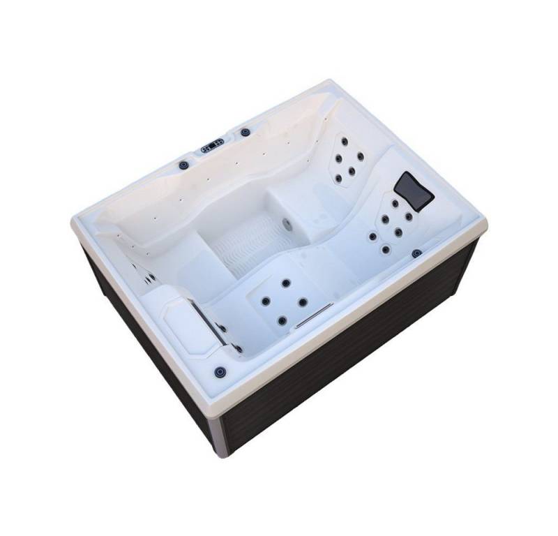 HOME DELUXE Whirlpool Outdoor Whirlpool STREAM, (1-tlg), inkl. Heizung, 24 Massagedüsen & 31 LED's von HOME DELUXE