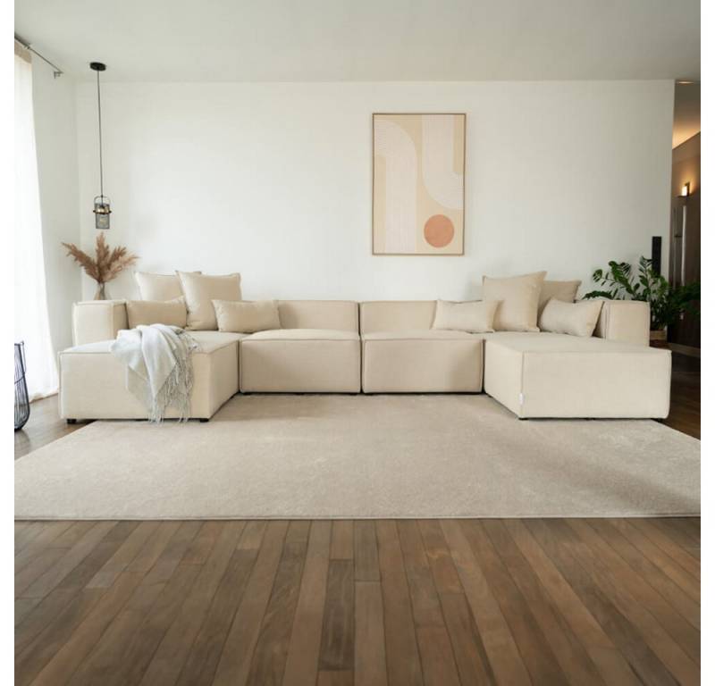 HOME DELUXE Wohnlandschaft Modulares Sofa FINO - 414 x 70 x 207 cm, individuelle Zusammenstellung, Ecksofa, Modulsofa, Modulare Couch HOME DELUXE Wohnlandschaft Modulares Sofa FINO - 414 x 70 x 207 cm, individuelle Zusammenstellung, Ecksofa, Modulsofa, Modulare Couch von HOME DELUXE