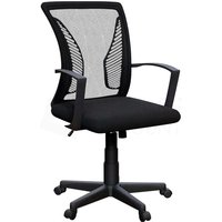 Home Discount - Airdrie Verstellbarer Büro Mesh Stuhl Rückenlehne Armlehne Ergonomisch, Schwarz Home Discount - Airdrie Verstellbarer Büro Mesh Stuhl Rückenlehne Armlehne Ergonomisch, Schwarz von HOME DISCOUNT