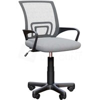 Home Discount - Airsdale Büro Mesh Stuhl Rückenlehne Armlehne Ergonomisch, Grau von HOME DISCOUNT