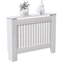 Home Discount - Chelsea Heizkörperverkleidung mdf Moderner Schrank Slatted Grill, Weiß, Mittel von HOME DISCOUNT