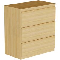 Home Discount - Denver Kommode mit 3 Schubladen, Schlafzimmer Aufbewahrungsmöbel, Kiefer von HOME DISCOUNT