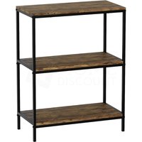 Home Discount - Brooklyn Bücherregal mit 3 Ebenen, Holzregal, Aufbewahrungs- und Displayregal, Standregal, Dunkelholz Home Discount - Brooklyn Bücherregal mit 3 Ebenen, Holzregal, Aufbewahrungs- und Displayregal, Standregal, Dunkelholz von HOME DISCOUNT