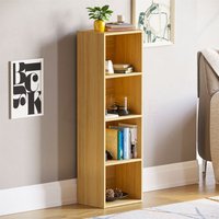 Home Discount - Oxford 4 Tier Cube Bücherregal Regal Lagerung Einheit, Eiche von HOME DISCOUNT