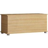 Leon Toy Box Storage Ottoman Bench Seat Bedroom Hallway Chest, Pine von HOME DISCOUNT