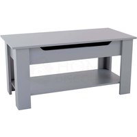 Lift-Up Couchtisch mit Stauraum für Wohnzimmermöbel, Grau Lift-Up Couchtisch mit Stauraum für Wohnzimmermöbel, Grau von HOME DISCOUNT