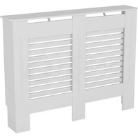 Milton Heizkörperverkleidung MDF Moderner Schrank Slatted Grill, Weiß, Mittel Milton Heizkörperverkleidung MDF Moderner Schrank Slatted Grill, Weiß, Mittel von HOME DISCOUNT