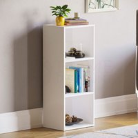 Home Discount - Oxford 3 Tier Cube Bücherregal Regal Lagerung Einheit, Weiß von HOME DISCOUNT