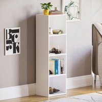 Oxford 4 Tier Cube Bücherregal Regal Lagerung Einheit, Weiß von HOME DISCOUNT