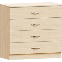 Home Discount - Riano Kommode mit 4 Schubladen, Schlafzimmer-Aufbewahrungsmöbel, Kiefer von HOME DISCOUNT