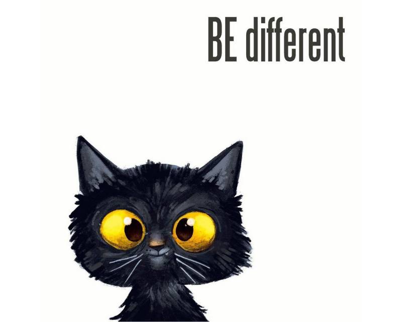 HOME FASHION Papierserviette 20 Servietten Be Diffrent 33x33cm, (20 St) von HOME FASHION