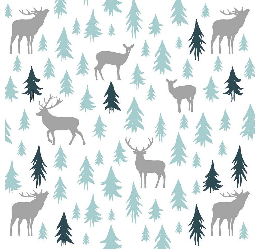 HOME FASHION Papierserviette 20 Servietten Earth Xmas 33x33cm, (20 St) von HOME FASHION