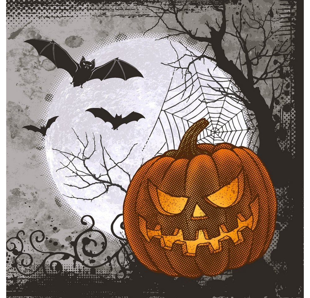 HOME FASHION Papierserviette 20 Servietten Halloween Time 33x33cm, (20 St) von HOME FASHION