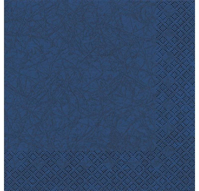 HOME FASHION Papierserviette 20 Servietten Modern Colours dunkelblau 33x33cm, (20 St) von HOME FASHION