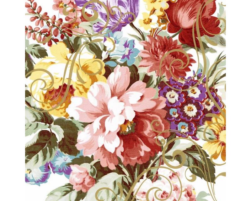 HOME FASHION Papierserviette 20 Servietten Ornate Florals 33x33cm, (20 St) von HOME FASHION