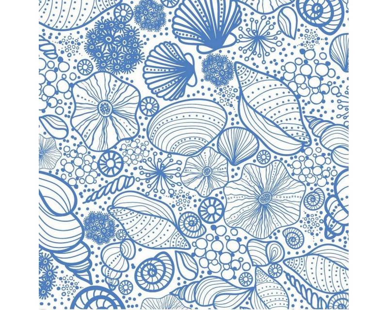 HOME FASHION Papierserviette 20 Servietten Seashell Pattern 33x33cm, (20 St) von HOME FASHION