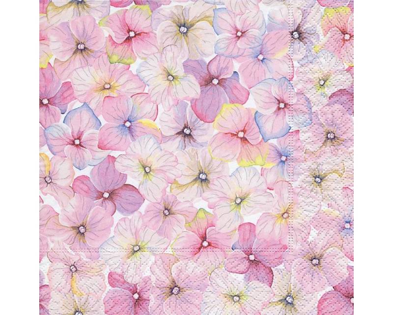 HOME FASHION Papierserviette 20 Servietten Small Blossoms 33x33cm, (20 St) von HOME FASHION