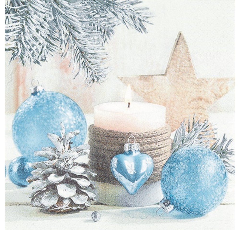 HOME FASHION Papierserviette RP 20 Servietten Winter Romance - Deko mit winterlichem Gefühl 33x33cm, (20 St) von HOME FASHION