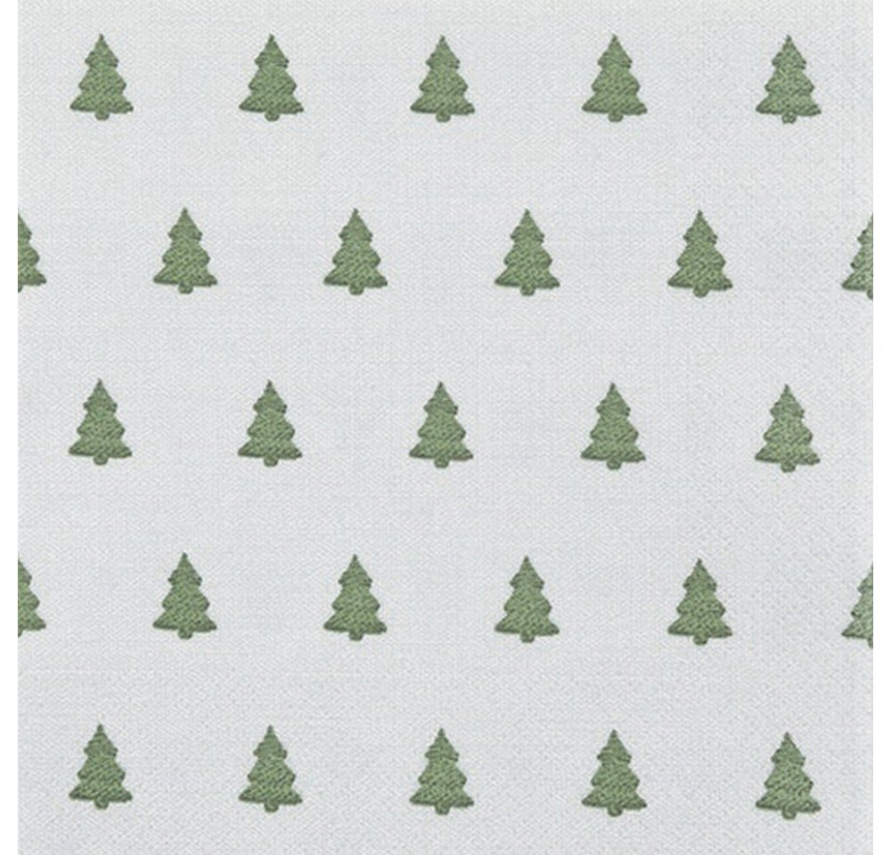 HOME FASHION Papierserviette AV 20 Servietten Linen Trees green - Mini-Bäume grün 33x33cm, (20 St) von HOME FASHION