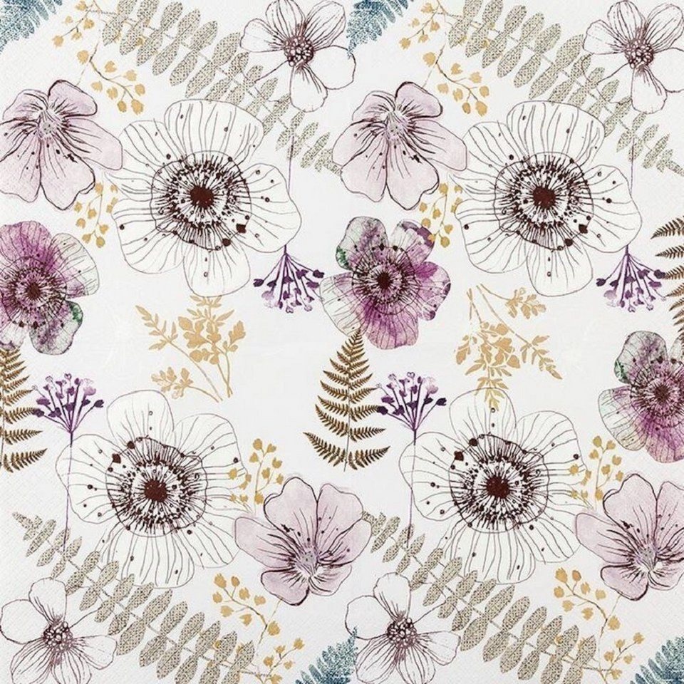 HOME FASHION Papierserviette Blumen / Dirndl, Fescher Bua Motiv, Festival, Party Servietten, (20 St), Partydeko, Tischdeko, Bastel Serviettenten, Decoupage von HOME FASHION