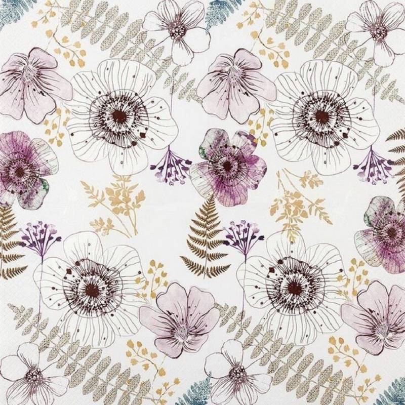 HOME FASHION Papierserviette Blumen / Dirndl, Fescher Bua Motiv, Festival, Party Servietten, (20 St), Partydeko, Tischdeko, Bastel Serviettenten, Decoupage von HOME FASHION
