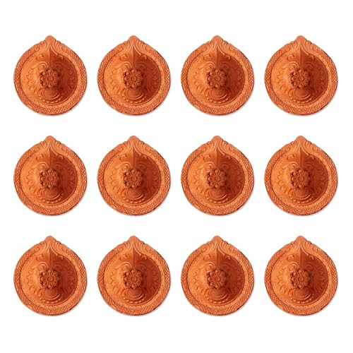 HOME GENIE Handmade Diyas for Diwali Decoration | Handmade Clay Mitti Diya | Lanterns for Diwali Decoration | Decoration Mitti Diya | Handmade Diyas - Pack of 12 HOME GENIE Handmade Diyas for Diwali Decoration | Handmade Clay Mitti Diya | Lanterns for Diwali Decoration | Decoration Mitti Diya | Handmade Diyas - Pack of 12 von HOME GENIE