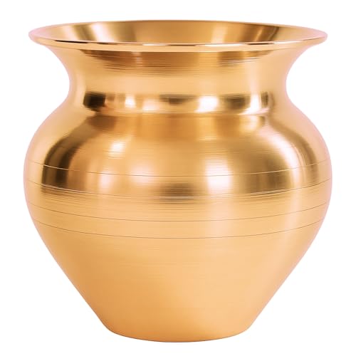 Home Genie Pure Copper Lota Kalash for Pooja | Traditional Indian Water Pot for Religious Rituals, Vastu, Temple Decor & Spiritual Use – 40g – Handmade Finish von HOME GENIE