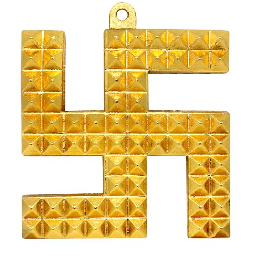 HOME GENIE Vastu/Feng Shui Kupfer Hakenkreuz-Pyramide Türschild für alle Vastu-Probleme, Wohlstand und Erfolg von HOME GENIE