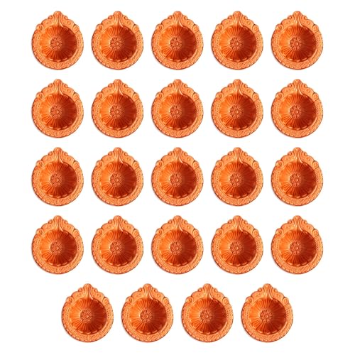 Home Genie Handmade Diyas for Diwali Decoration | Handmade Clay Mitti Diya | Lanterns for Diwali Decoration | Decoration Mitti Diya | Handmade Diyas - Pack of 24 von HOME GENIE