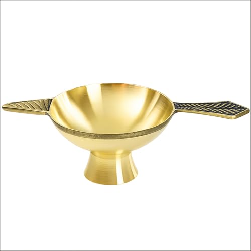 Home Genie Mini Brass Diya with Incense Holder Holes | Compact Traditional Oil Lamp for Pooja, Aarti & Decor | Multi-Purpose Brass Diya – 5 cm Length, 2.5 cm Height, 60g Home Genie Mini Brass Diya with Incense Holder Holes | Compact Traditional Oil Lamp for Pooja, Aarti & Decor | Multi-Purpose Brass Diya – 5 cm Length, 2.5 cm Height, 60g von HOME GENIE
