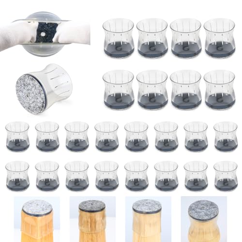 Stuhlbein-Bodenschoner, Silikon-Filz, Möbelbeinschoner zum Schutz von Böden, passend für 38 bis 45 mm, 24 Stück HOME MASTER HARDWARE Stuhlbein-Bodenschoner, Silikon-Filz, Möbelbeinschoner zum Schutz von Böden, passend für 38 bis 45 mm, 24 Stück HOME MASTER HARDWARE von HOME MASTER HARDWARE