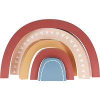 Home Styling - Regenbogen aus Holz, Deko für Kinderzimmer, 26,5 x 2,5 x 15,2 cm von HOME STYLING