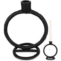 Classic black candlestick in aluminum for long candles 79671720 79671720 Classic black candlestick in aluminum for long candles 79671720 79671720 von HOME STYLING