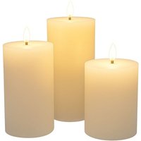 Dekorative LED-Kerzen Ø 7,5 cm, 3 Stück Dekorative LED-Kerzen Ø 7,5 cm, 3 Stück von HOME STYLING