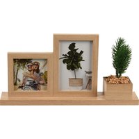 Bilderrahmen mit einer Kunstpflanze, 37 x 7 x 19 cm von HOME STYLING