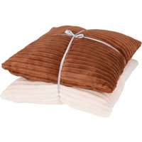 Home Styling - Dekorative Kissen für das Wohnzimmer, aus Jacquard, 45 x 45 cm, 2er-Set von HOME STYLING