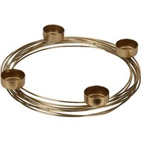 Home Styling - Goldener Teelichthalter, ø 28,5 cm von HOME STYLING