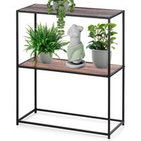 Home Styling - Regal im Loft-Stil mit 2 Ablagen, Metall und mdf, 71 x 31 x 85 cm von HOME STYLING