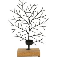 Home Styling - Teelichthalter Baum, Metall, 32 x 22 cm von HOME STYLING