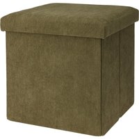 Sitzhocker, faltbar, Cord, 38 x 38 x 38 cm von HOME STYLING