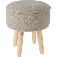 Sitzhocker Teddy, Beine aus Kiefernholz, h. 34 cm von HOME STYLING