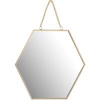 Spiegel Hexagon mit Kettenaufhängung, 21 cm von HOME STYLING