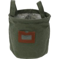Stoffkorb mit Fenster und Griffen, ø 16 cm von HOME STYLING