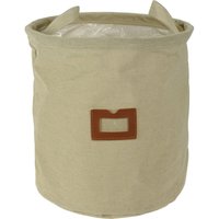 Stoffkorb mit Fenster und Griffen, ø 24 cm von HOME STYLING