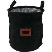 Stoffkorb mit Fenster und Griffen, ø 24 cm von HOME STYLING